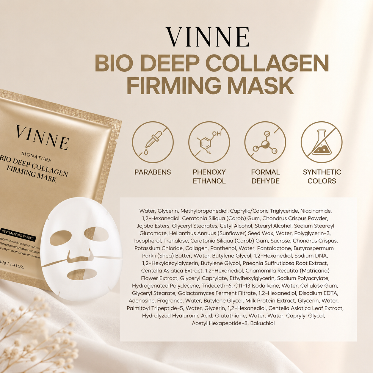 Bio Collagen Firming Mask 4pcs