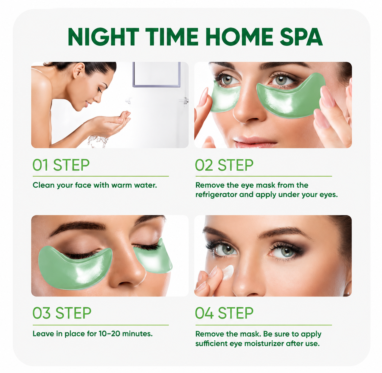 Hydrating Seaweed Hyaluronic Acid Eye MaskS-60 PCS