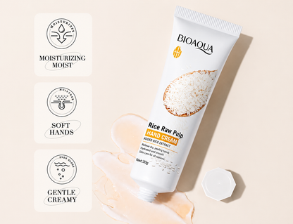 White Rice Moisturizing Hand Cream Moisturizing