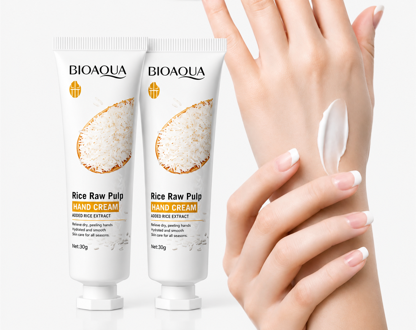 White Rice Moisturizing Hand Cream Moisturizing