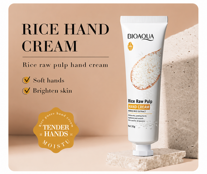 White Rice Moisturizing Hand Cream Moisturizing