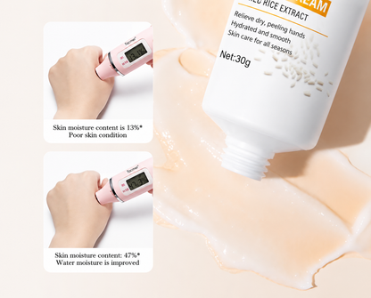 White Rice Moisturizing Hand Cream Moisturizing